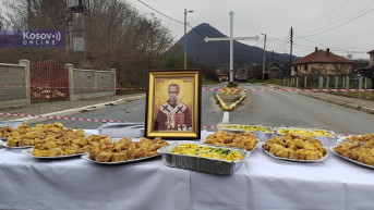 Oveležavanje Svetog Nikole kod krsta u Rudaru