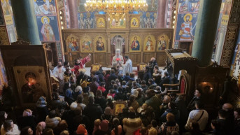 Vladika Teodosije u hramu Svetog Dimitrija