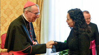 Vjosa Osmani i kardinal Parolin Vjosa Osmani i kardinal Parolin