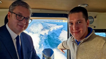 Vučić na putu ka Svetoj gori. jpg