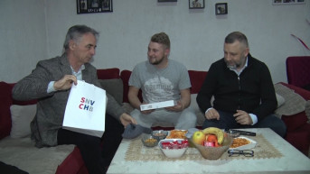 Milorad Pupovac i Dalibor Jevtić u poseti Milošu Milorad Pupovac i Dalibor Jevtić u poseti Milošu