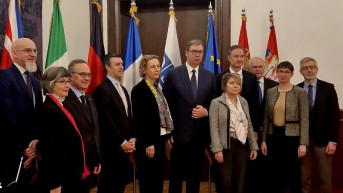 Aleksandar Vučić sa ambasadorima Kvinte Aleksandar Vučić sa ambasadorima Kvinte