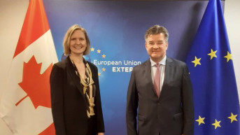 Sandra Mekardel i Miroslav Lajčak