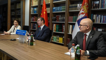 Aleksandar Vučić, Čen Bo i Miloš Vučević