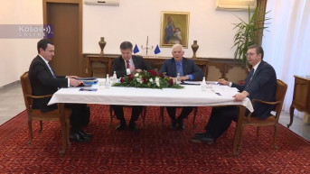 Kurti, Vučić, Lajčak, Borelj u Ohridu Kurti, Vučić, Lajčak, Borelj u Ohridu