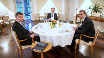 Miroslav Lajčak Aleksandar Vučić Aljbin Kurti