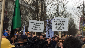 Protest radnika KEK