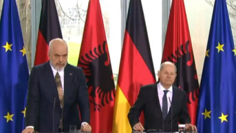 Nemački kancelar Olaf Šolc i albanski premijer Edi Rama