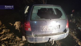 Automobil M.J. na koga je pucano kod Bistričkog mosta
