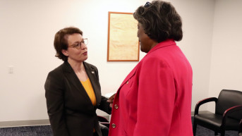 Gervala Švarc sa ambasadorkom Grinfiild