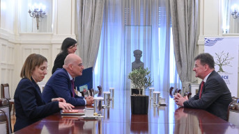 Nikos Dendijas i Miroslav Lajčak