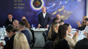 Ramuš Haradinaj na stranačkom skupu