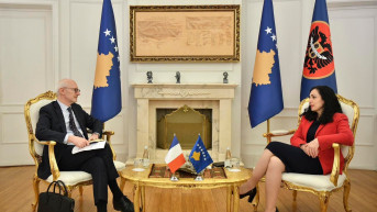 Vjosa Osmani sa ambasadorom Francuske 