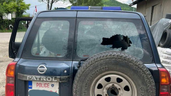 Oštećeno vozilo kosovske policije