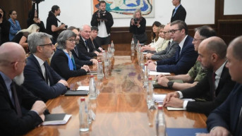 Aleksandar Vučić sa ambasadorima Kvinte