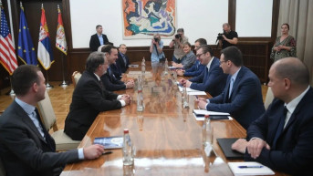 Aleksandar Vučić i senatori Kris Marfi i Gari Piters