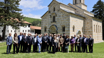 Diplomatski kor u Manastiru Decani Diplomatski kor u Manastiru Decani