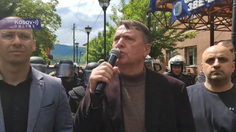 Dragiša Milović nakon razgovora sa komandantom Kfora