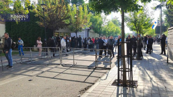 Okupljanje Srba u Zvečanu Okupljanje Srba u Zvečanu