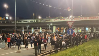 Protest na Autokomandi zbog Kosova