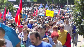 Protest u Makedoniji Prvi maj