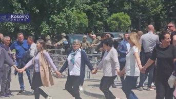 Srbi u Leposaviću pesmom protiv nepravde