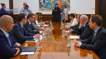 Aleksandar Vučić sa ambasadorima Kvinte