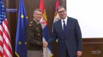 Aleksandar Vučić i Daniel Hokanson