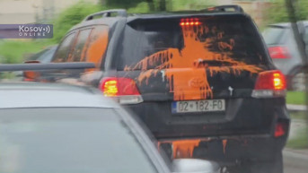 Vozilo u kom je Krasnići napustio opštinu Leposavić