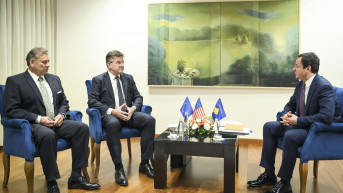 Aljbin Kurti Miroslav Lajčak Gabrijel Eskobar