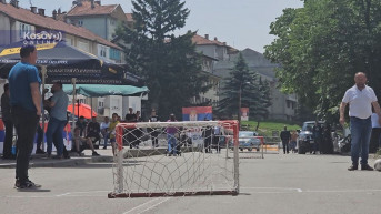 Protest u Leposaviću - Radničke sportske igre