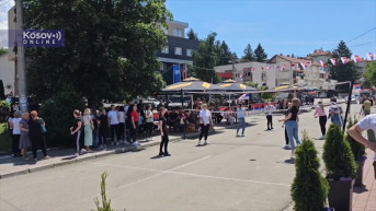 Protest u Leposaviću - sportske igre