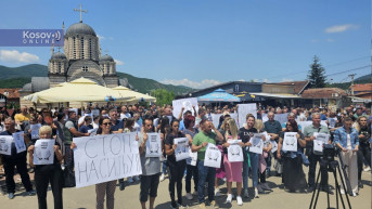 Protest u Leposaviću