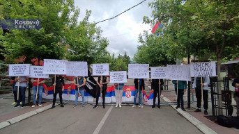 Protest u Zvečanu Protest u Zvečanu