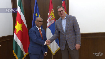 Aleksandar Vučić i Albert Ramdin