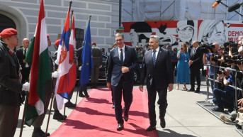 Aleksandar Vučić i Karl Nehamer