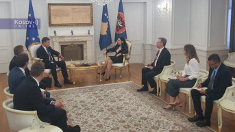 Miroslav Lajčak sa Vjosom Osmani 