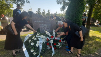 Polaganje venaca na Orlovači na spomenik "Za nezaborav"