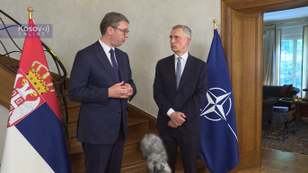 Predsednik Srbije Aleksandar Vučić i generalni sekretar NATO Jens Stoltenberg