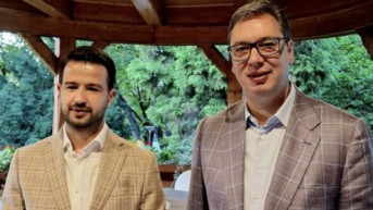 Aleksandar Vučić i Jakov Milatović