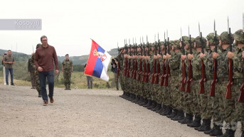 Aleksandar Vučić na vežbi na Pasuljanskim livadama