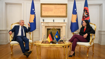 Ambasador Nemačke Jern Rode i predsednica Kosova Vjosa Osmani