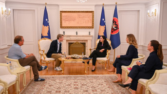 Osmani sa predstavnicima Fridrih Ebert Štiftung fondacije na Kosovu