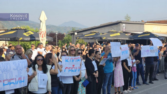 Protest u Leposaviću