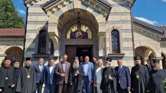 Vučić, patrijarh i Dodik Vučić, patrijarh i Dodik