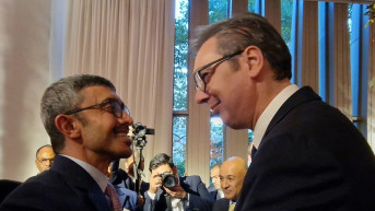 Aleksandar Vucic i seik Abdula bih Zajed al Nahjan