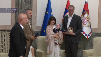 Aleksandar Vučić sa porodicom Janković