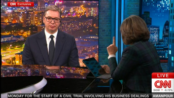 Predsednik Srbije Aleksandar Vučić u intervjuu CNN-u