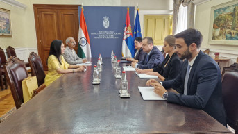 Dačić sa ambasadorkom Indije