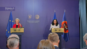 Osmani i Fon der Lajen na konferenciji za novinare